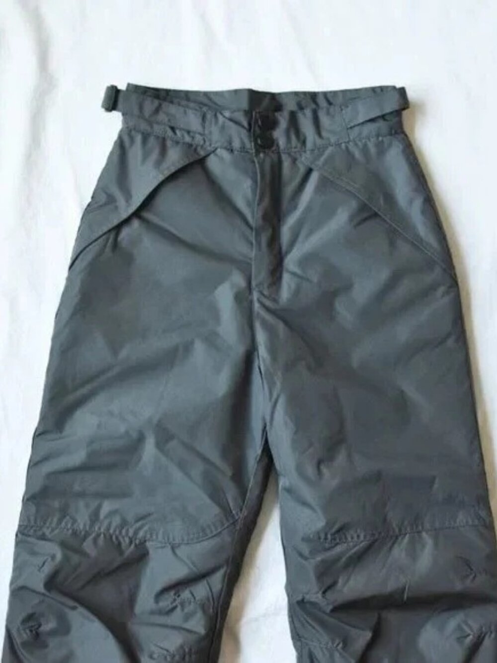 London Fog Boys Classic Snow Pant SIZE 8 Gray EUC!